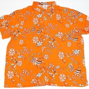 Disney 2020 Flower & Garden Orange Bird Button Shi